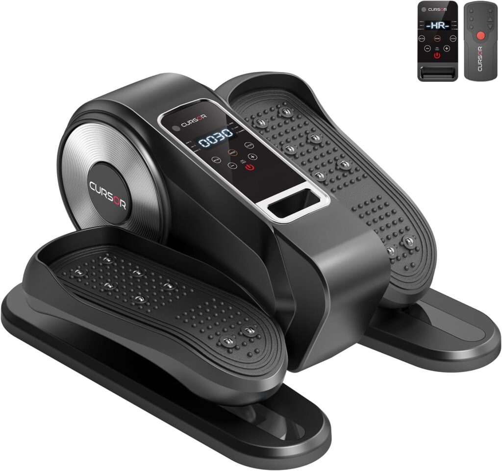 CURSOR FITNESS Under Desk Elliptical Machine: Customizable and Quiet